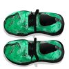 Bright Green Water Stone - Black Soles