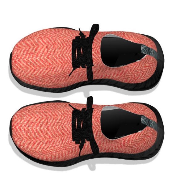 Bright Herringbone - Black Soles