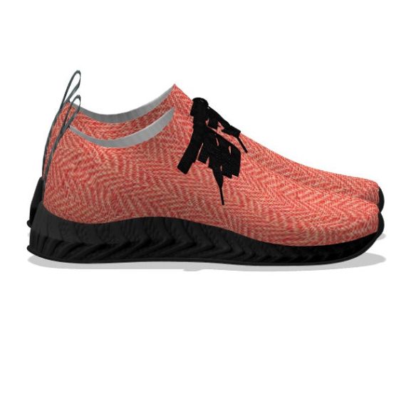 Bright Herringbone - Black Soles